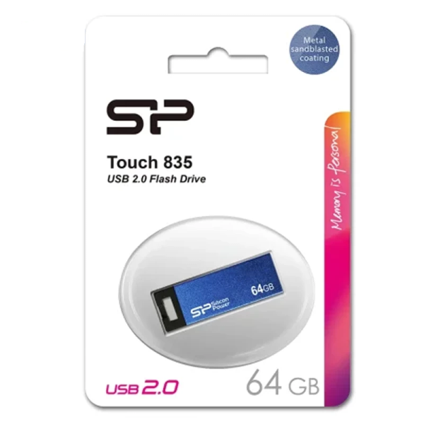 فلش مموری سیلیکون پاور مدل Touch 835 ظرفیت 64 گیگابایت