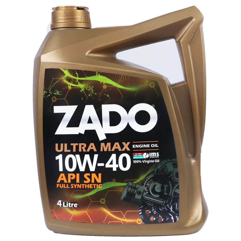 روغن موتور زادو 10W40 مدل SAE 10W-40 SN حجم 4 لیتر
