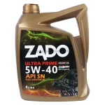 روغن موتور زادو Ultra Prime SAE 5W40 حجم 4 لیتر