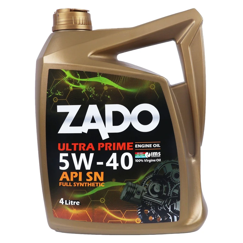روغن موتور زادو Ultra Prime SAE 5W40 حجم 4 لیتر